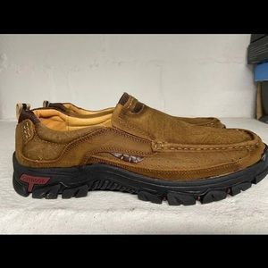 Leather loafer / walking shoes. NEW never worn. Retail $50. Size is 44; 11-11.5.